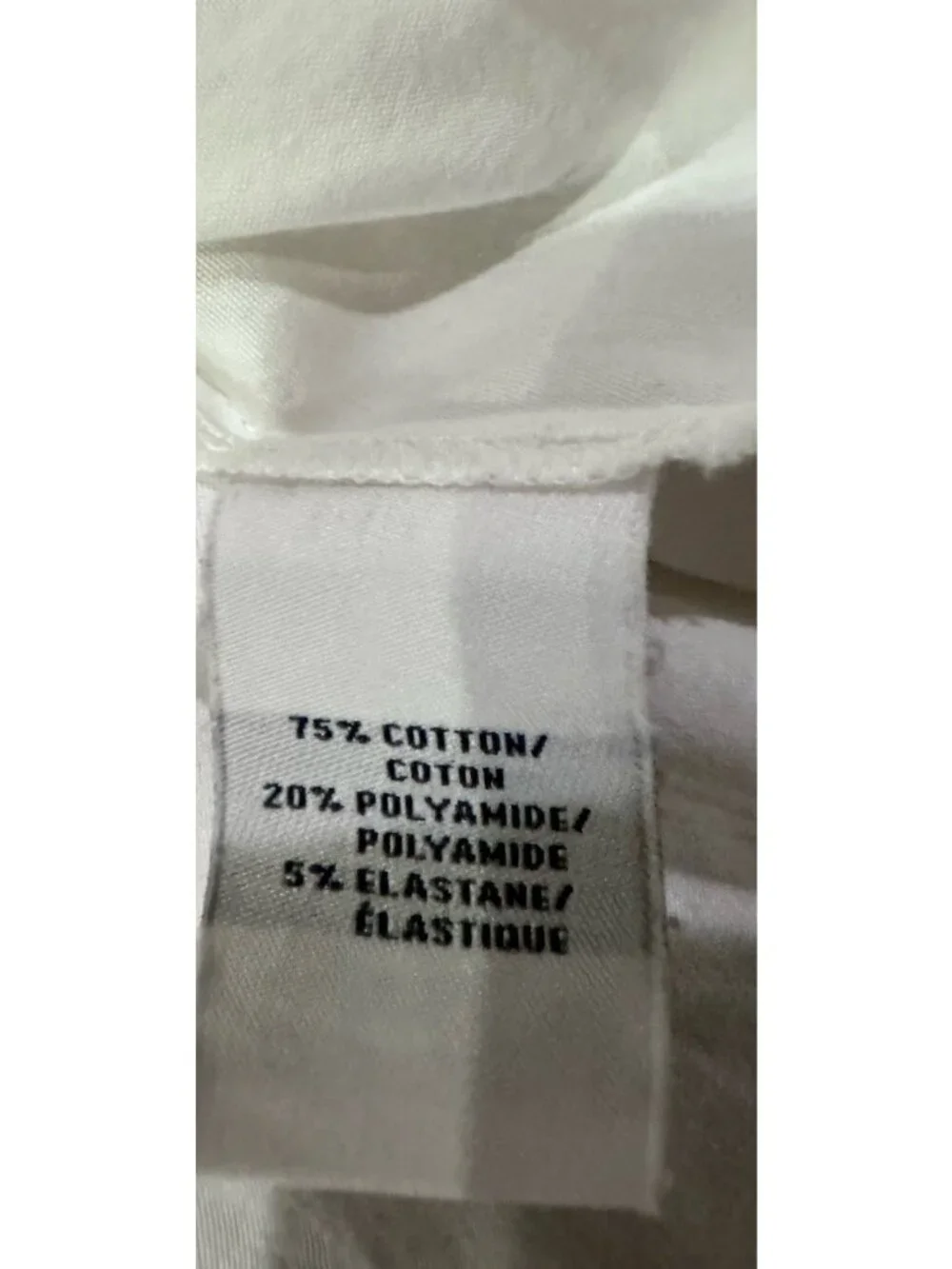 Lafayette 148 New York Button Up Shirt Womens L White Cotton Blend - Picture 6 of 7